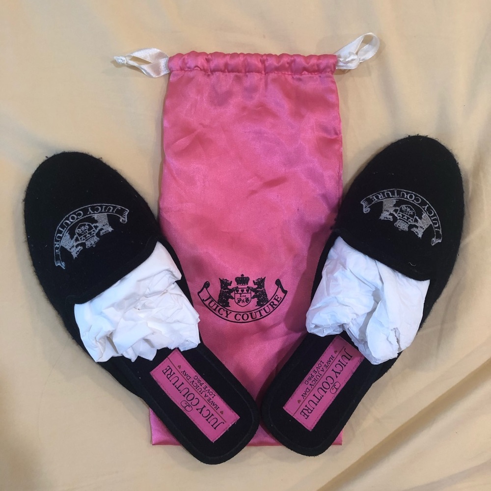 Juicy Couture limited edition vintage Cashmere slip-ons